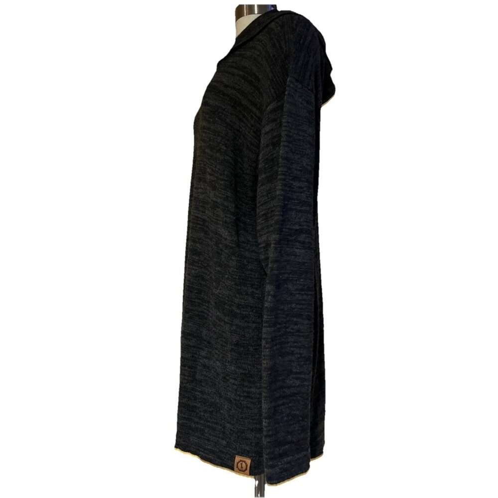 Paka The Hoodie Sweater Unisex XL Gray Royal Alpaca Wool Handmade Pullover - Picture 7 of 13